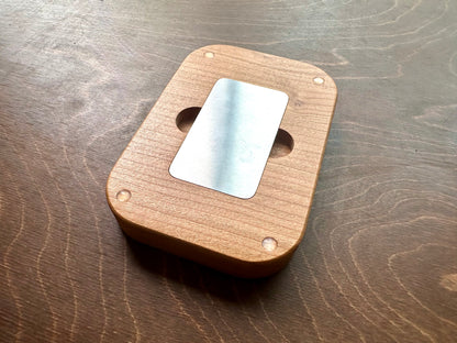 Travel Size Mini Cribbage Board | Metal Pegs | Card Game | Personalized | Carrying Bag | Built-in Storage | Solid Maple Cherry Walnut