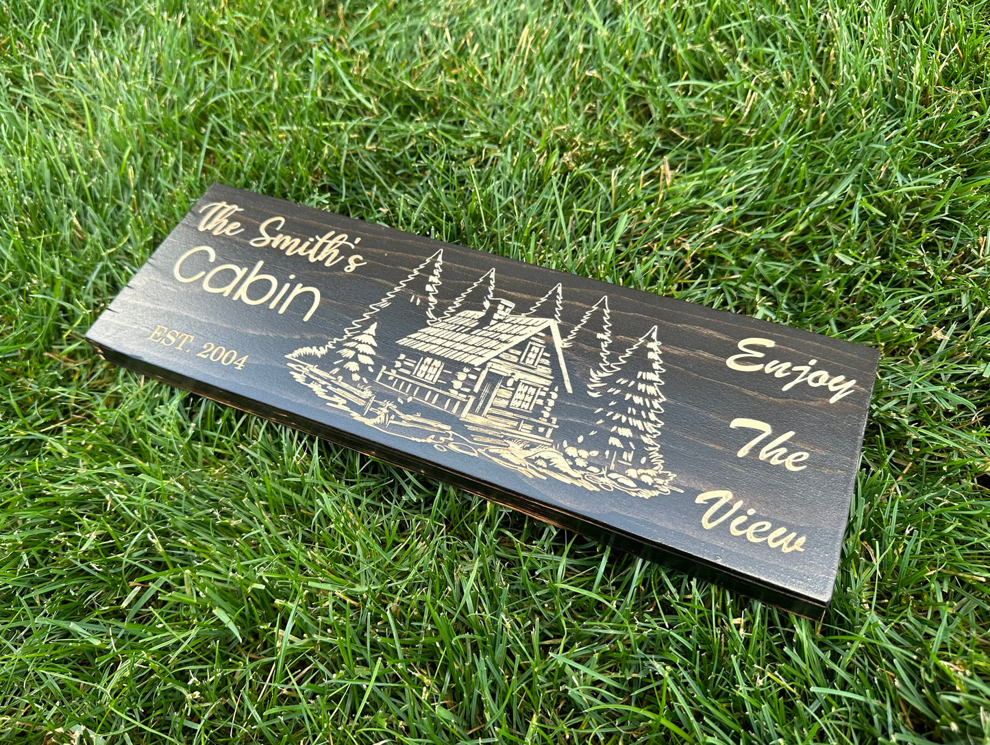 Personalized Wood Sign | Carved | Cottage | House | Camp | Farm | Cabin | Lake | Beach | Garden | Number | Backyard | Patio | Pool