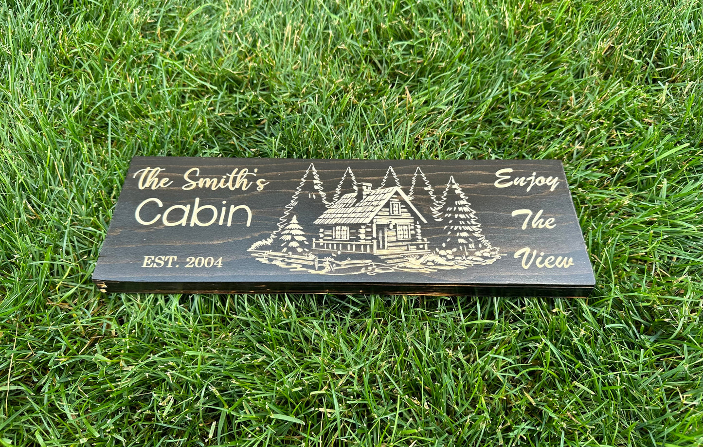 Personalized Wood Sign | Carved | Cottage | House | Camp | Farm | Cabin | Lake | Beach | Garden | Number | Backyard | Patio | Pool