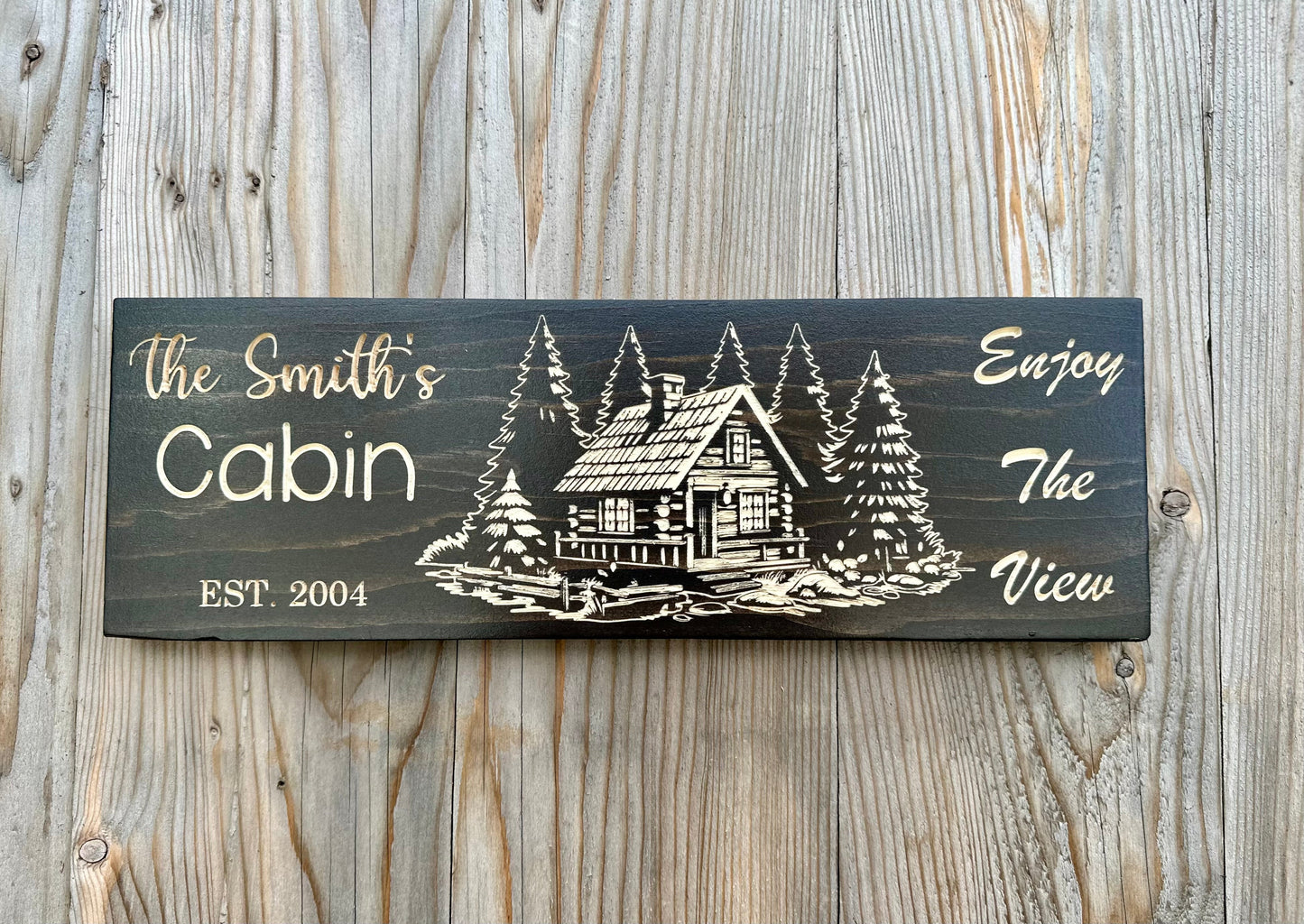 Personalized Wood Sign | Carved | Cottage | House | Camp | Farm | Cabin | Lake | Beach | Garden | Number | Backyard | Patio | Pool