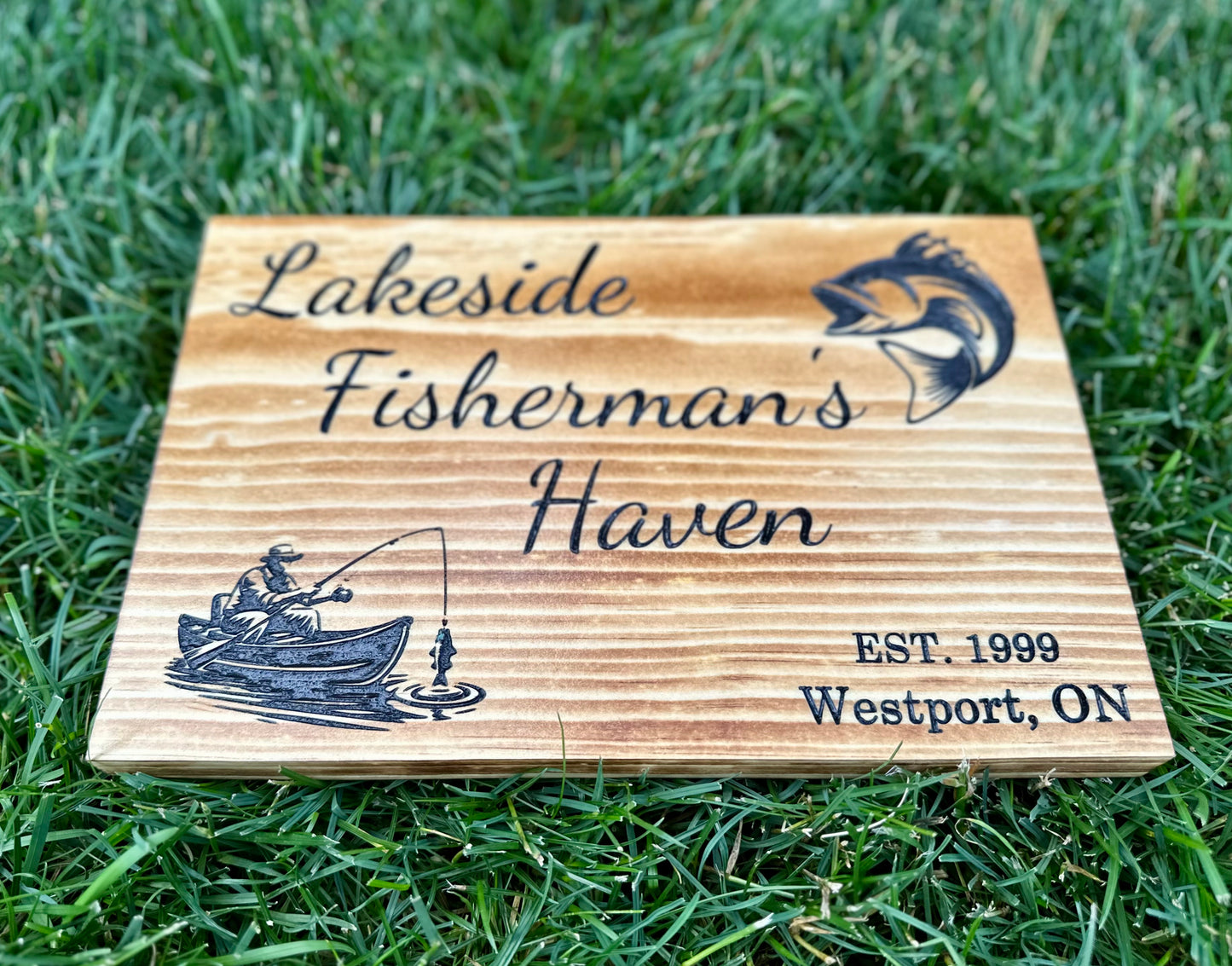 Personalized Wood Sign | Carved | Cottage | House | Camp | Farm | Cabin | Lake | Beach | Garden | Number | Backyard | Patio | Pool