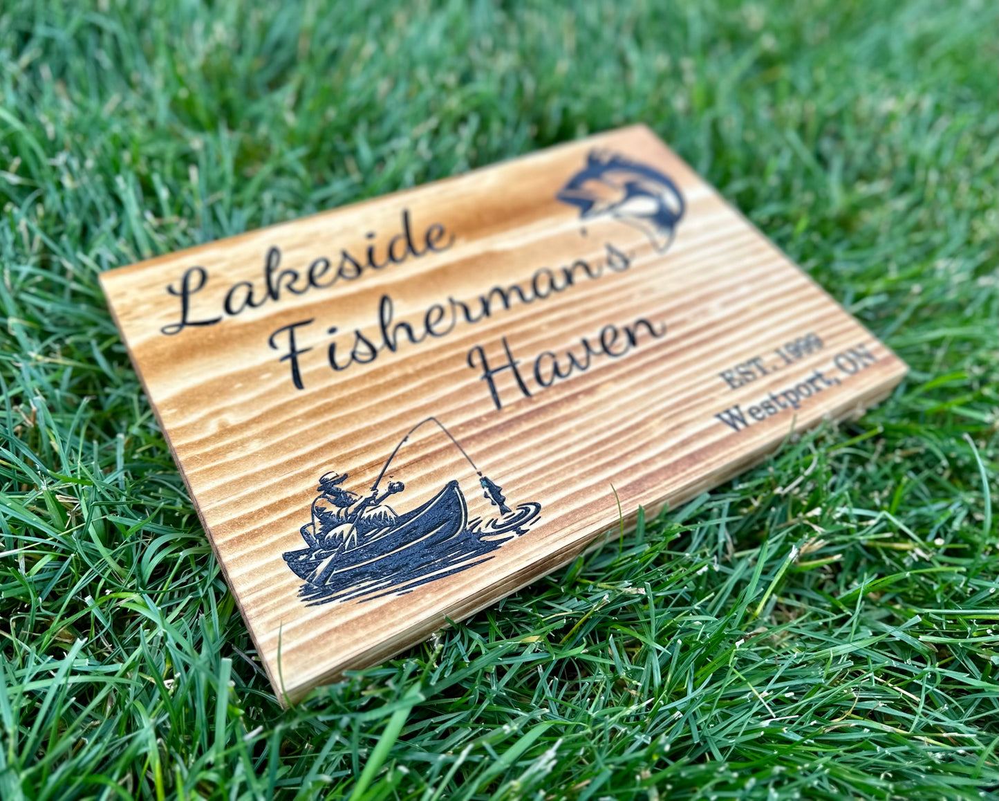 Personalized Wood Sign | Carved | Cottage | House | Camp | Farm | Cabin | Lake | Beach | Garden | Number | Backyard | Patio | Pool