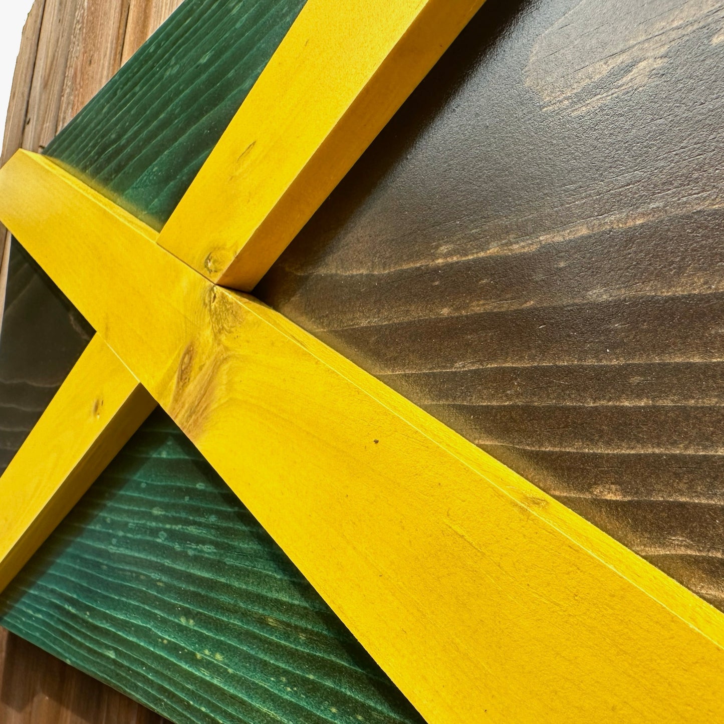 3D Wooden Jamaica Flag | Official Ratio | Kingston | Portmore | Montego Bay | Spanish Town | May Pen | Mandeville