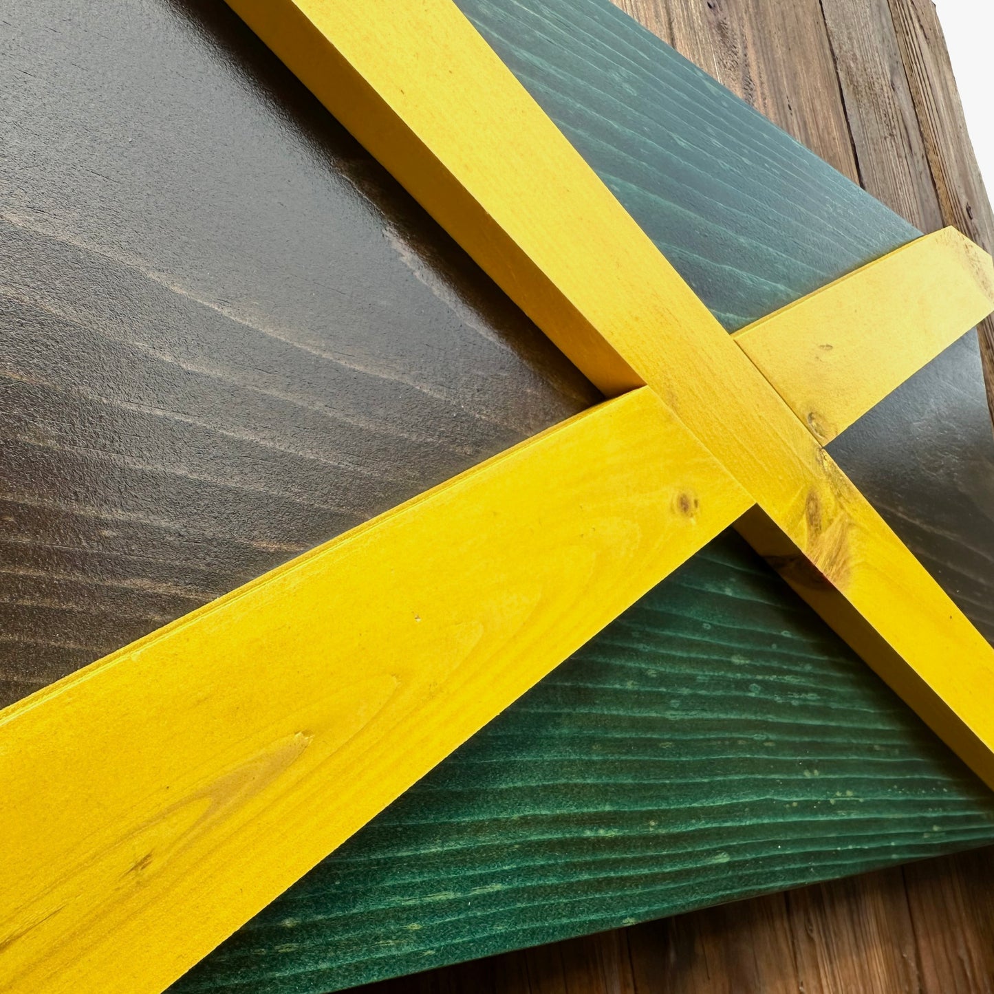 3D Wooden Jamaica Flag | Official Ratio | Kingston | Portmore | Montego Bay | Spanish Town | May Pen | Mandeville