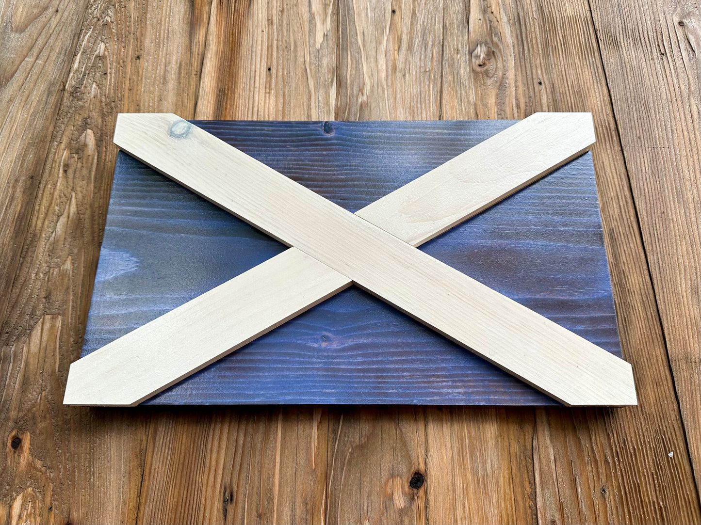 3D Wooden Scotland Flag | Glasgow | Edinburgh | Aberdeen | Dundee | United Kingdom | Great Britain