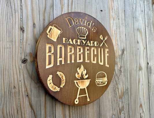 Personalized Wood Sign | Carved | Cottage | House | Camp | Farm | Cabin | Lake | Beach | Garden | Number | Backyard | Patio | Pool