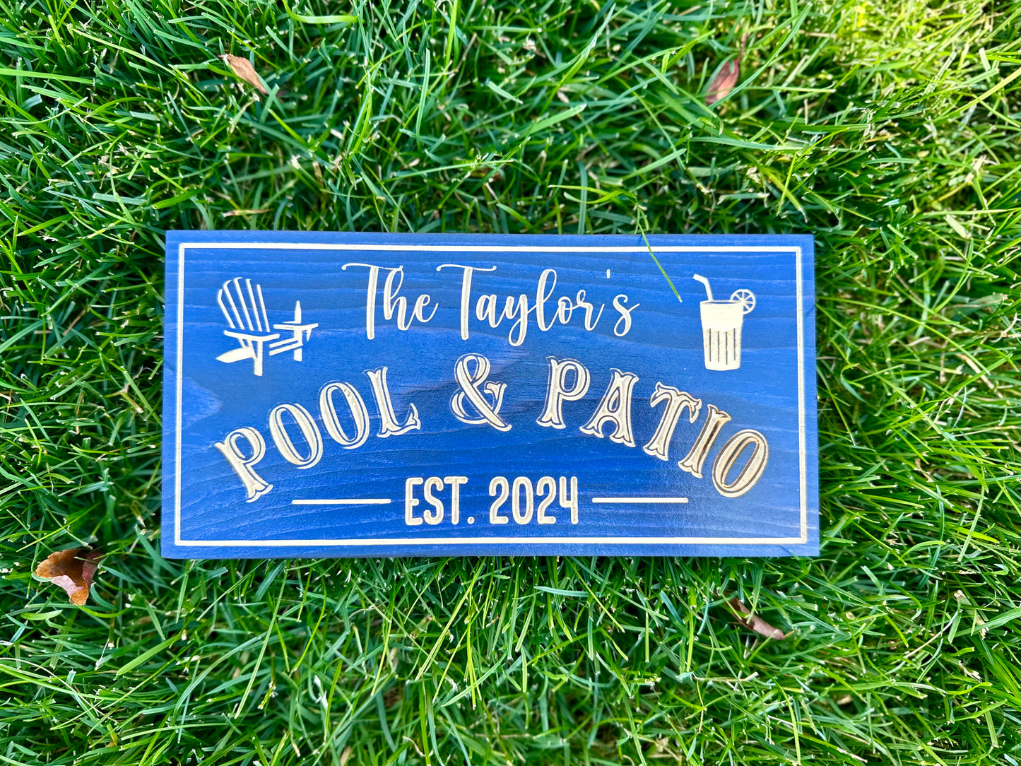 Personalized Wood Sign | Carved | Cottage | House | Camp | Farm | Cabin | Lake | Beach | Garden | Number | Backyard | Patio | Pool