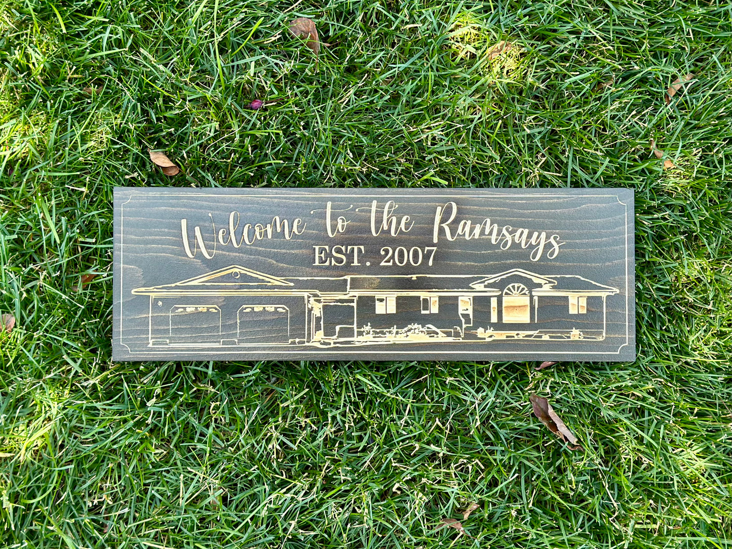 Personalized House Wood Sign | Turn A Picture of Your Own House Into a Wood Sign | Cottage | Cabin | Barn | Farmhouse | Mansion | Shed