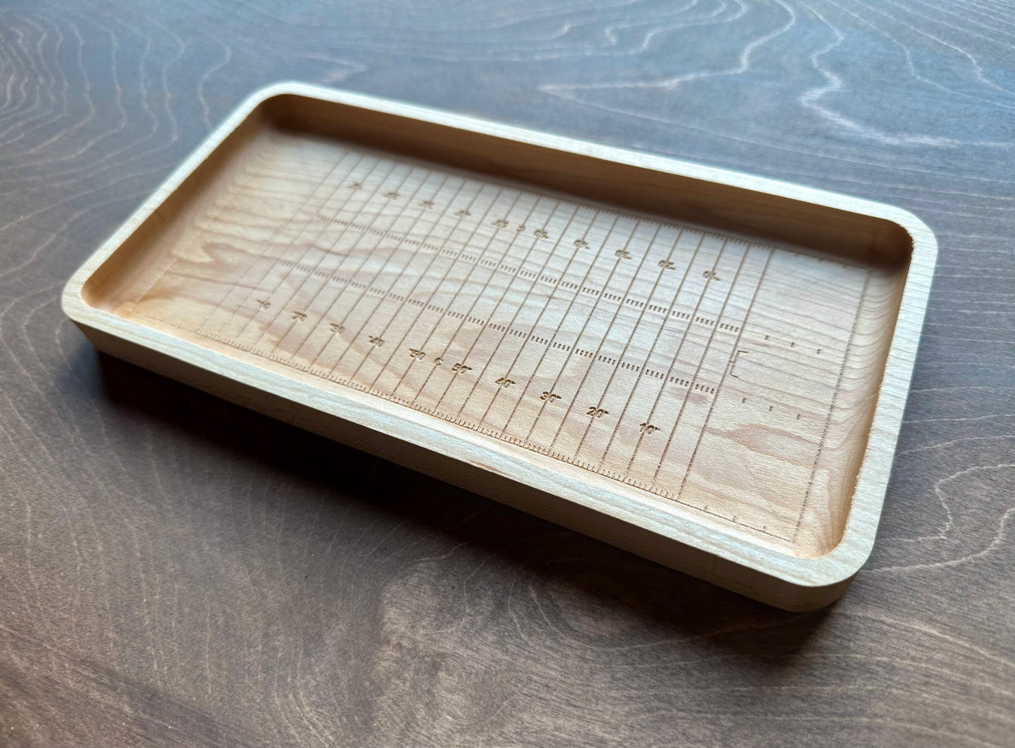 Canadian Football Field Shape Hardwood Catchall Tray | Trivet | Serving Board | Charcuterie | Personalized | Logo | Maple | Cherry | Walnut