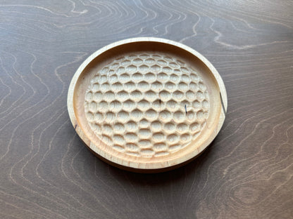 Golf Ball Shape Hardwood Tray | Maple | Cherry | Walnut | Catchall Tray | Wood Sign