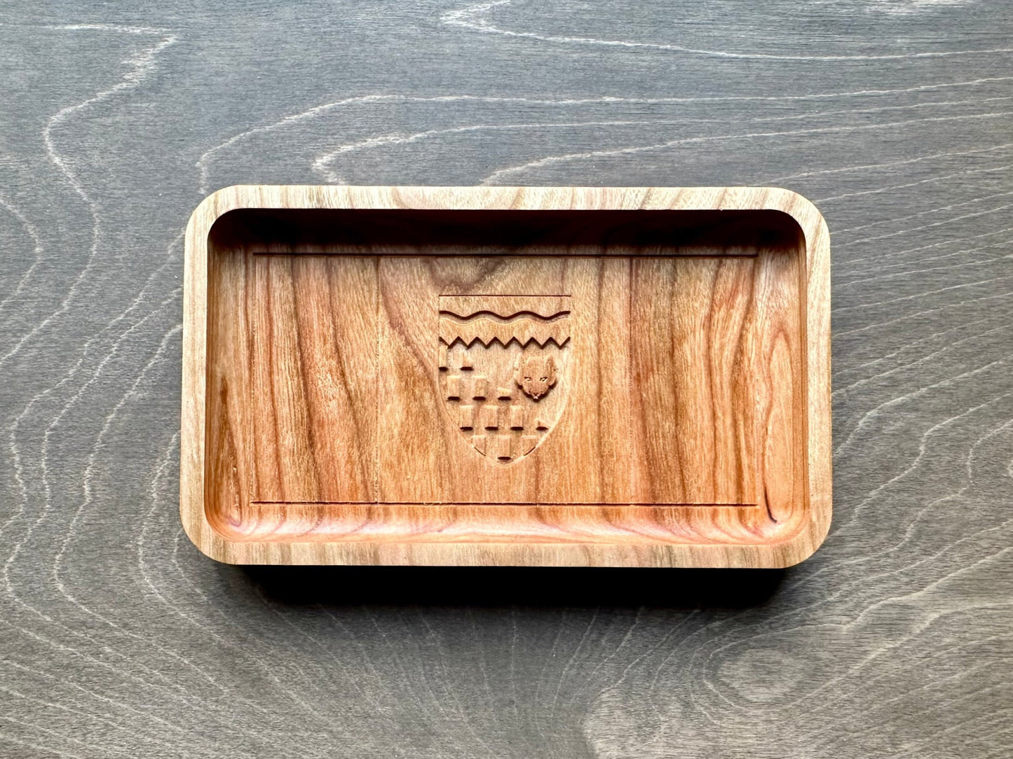 Northwest Territories Flag Hardwood Catchall Tray | Trivet | Serving Board | Charcuterie | Maple | Cherry | Walnut | Yellowknife | Canada