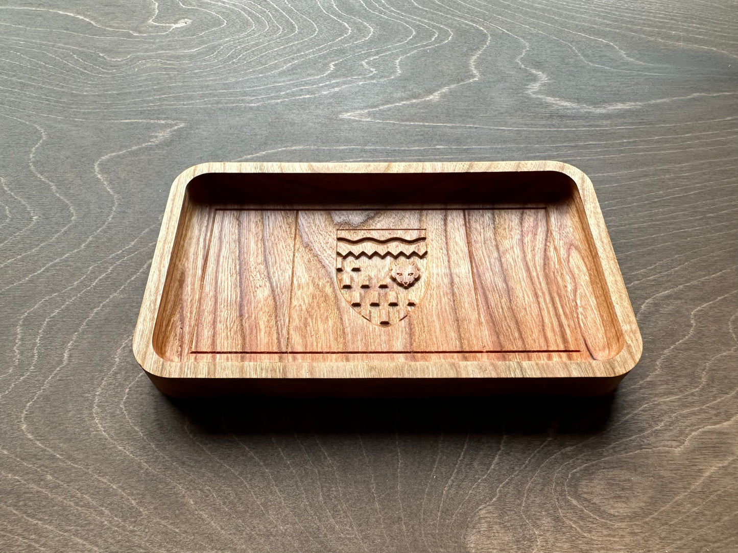 Northwest Territories Flag Hardwood Catchall Tray | Trivet | Serving Board | Charcuterie | Maple | Cherry | Walnut | Yellowknife | Canada