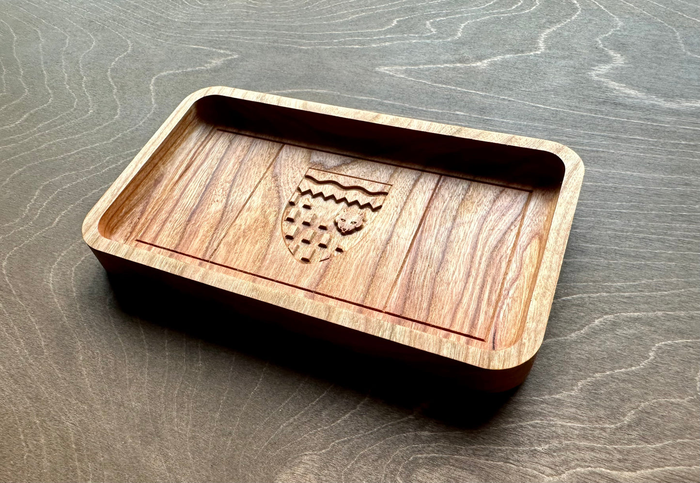 Northwest Territories Flag Hardwood Catchall Tray | Trivet | Serving Board | Charcuterie | Maple | Cherry | Walnut | Yellowknife | Canada