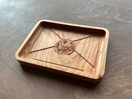 Florida State Flag Hardwood Catchall Tray | Trivet | Serving Board | Charcuterie | Maple | Cherry | Walnut | Orlando | Miami | Tampa | USA