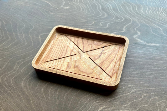 Alabama State Flag Hardwood Catchall Tray | Trivet | Serving Board | Charcuterie | Maple | Cherry | Walnut | Birmingham | Montgomery | AL