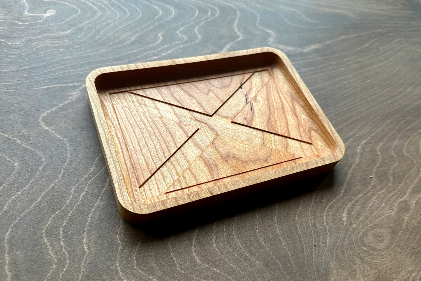 Alabama State Flag Hardwood Catchall Tray | Trivet | Serving Board | Charcuterie | Maple | Cherry | Walnut | Birmingham | Montgomery | AL