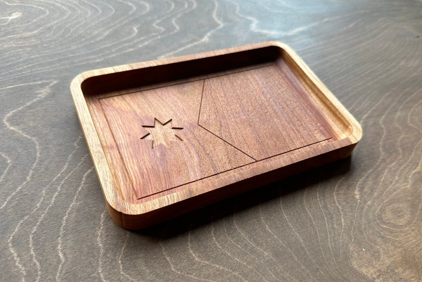 Minnesota State Flag Hardwood Catchall Tray | Trivet | Serving Board | Charcuterie | Maple | Cherry | Walnut | Minneapolis | Saint Paul | MN