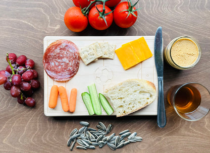 Soccer Field Charcuterie Board | Cutting Board | Serving Cheese Board | Own Logo | Maple | Cherry | Walnut | Custom | Personalized