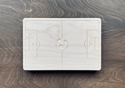 Soccer Field Charcuterie Board | Cutting Board | Serving Cheese Board | Own Logo | Maple | Cherry | Walnut | Custom | Personalized