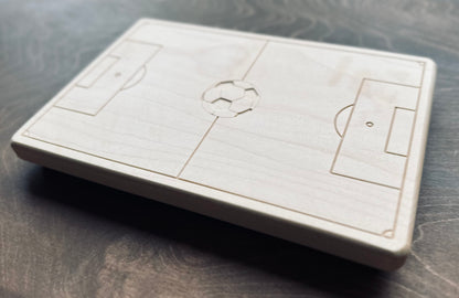 Soccer Field Charcuterie Board | Cutting Board | Serving Cheese Board | Own Logo | Maple | Cherry | Walnut | Custom | Personalized