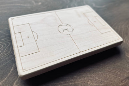 Soccer Field Charcuterie Board | Cutting Board | Serving Cheese Board | Own Logo | Maple | Cherry | Walnut | Custom | Personalized