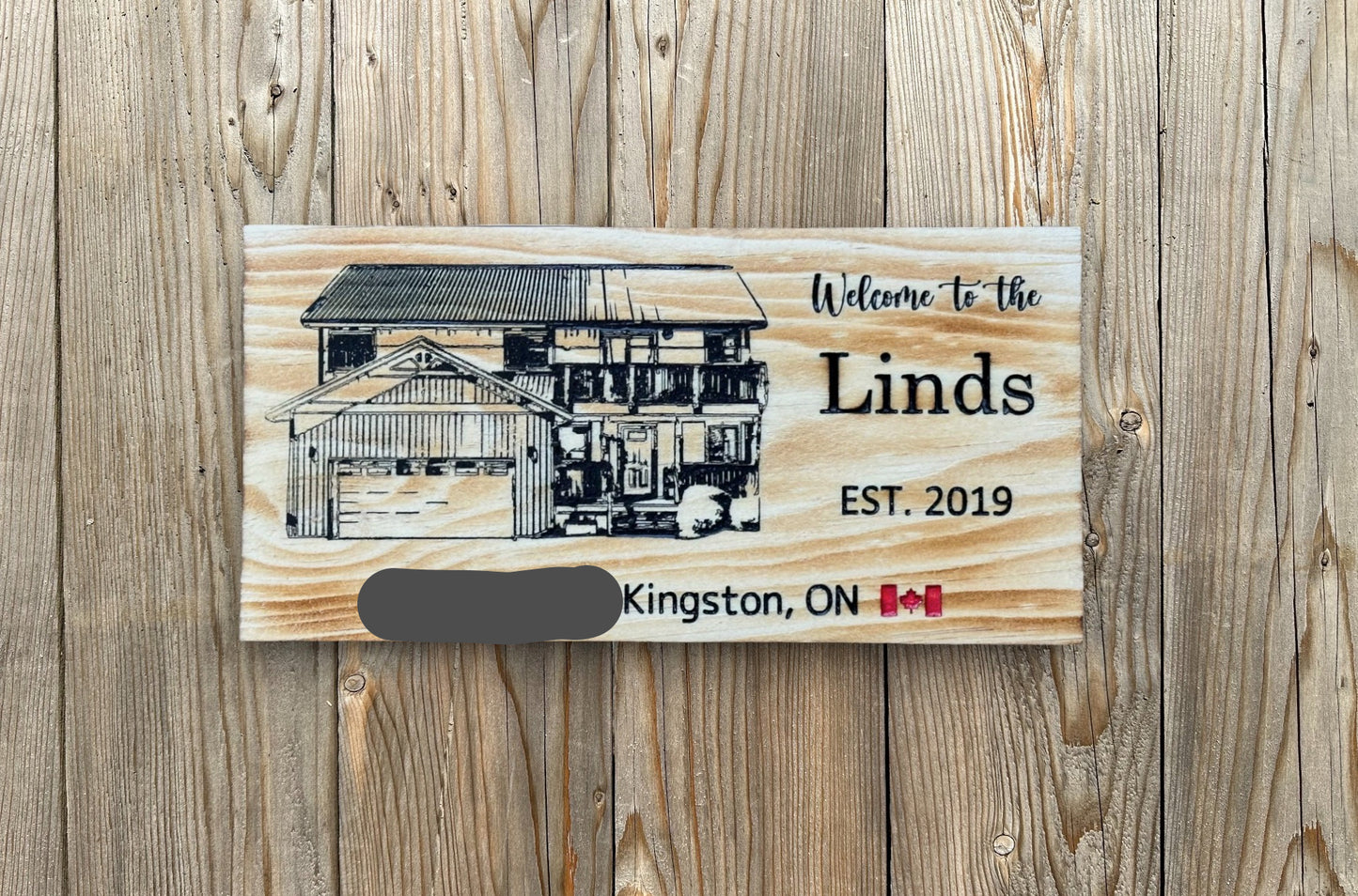 Personalized House Wood Sign | Turn A Picture of Your Own House Into a Wood Sign | Cottage | Cabin | Barn | Farmhouse | Mansion | Shed