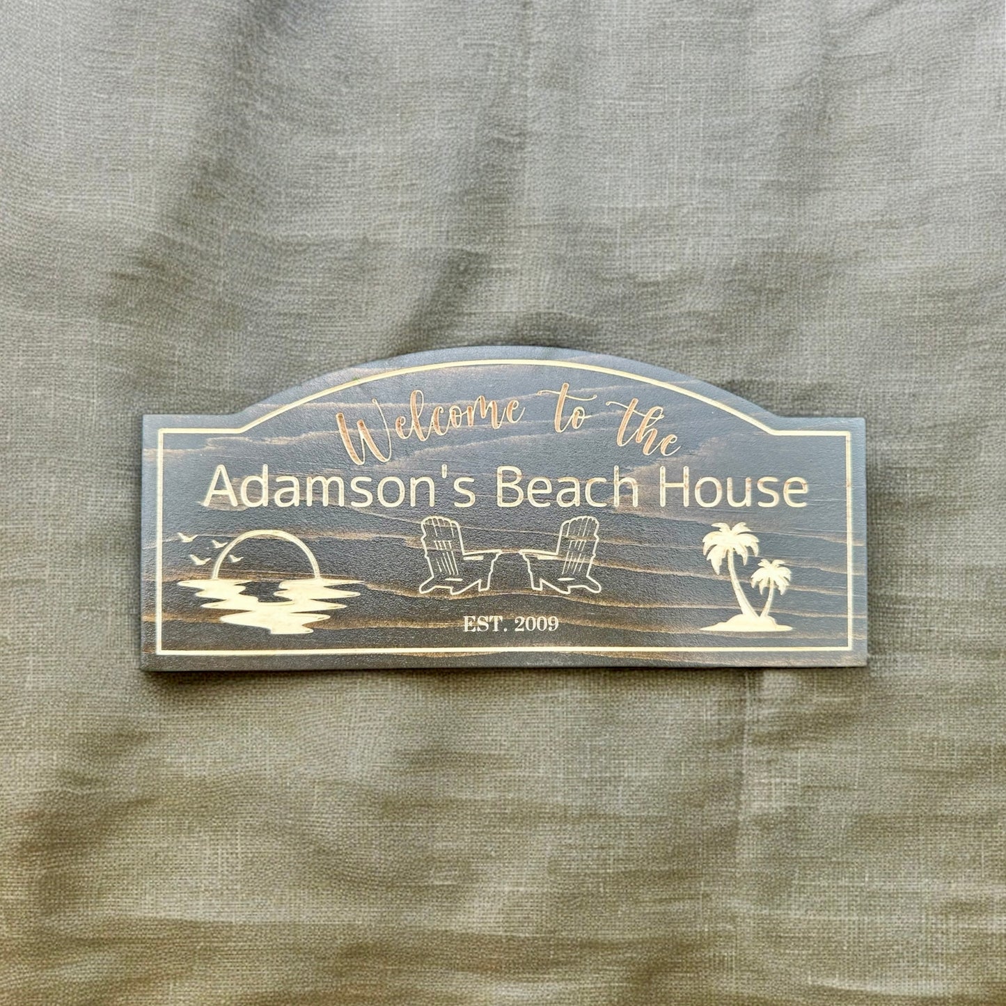 Personalized Wood Sign | Carved | Cottage | House | Camp | Farm | Cabin | Lake | Beach | Garden | Number | Backyard | Patio | Pool