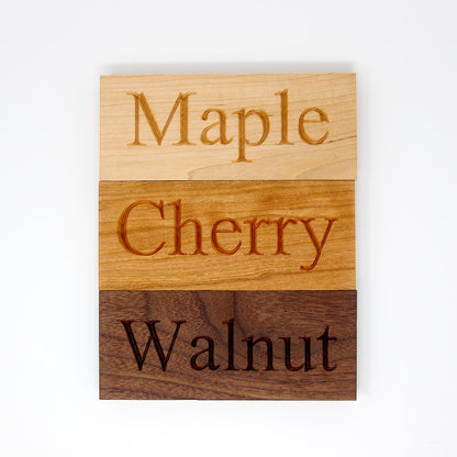 Business Logo Hardwood Catchall Tray | Personalized | Maple | Cherry | Walnut