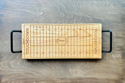 American Football Field Shape Charcuterie Board | Cutting Board | Serving Cheese Board | Own Logo | Maple | Cherry | Walnut | Custom | Personalized