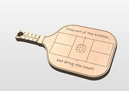 Pickleball Paddle Charcuterie Board | Cutting Board | Serving Cheese Board | Court | Maple | Cherry | Walnut | Custom | Personalized