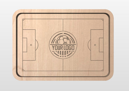 Soccer Field/Football Field Shape Hardwood Catchall Tray | Trivet | Serving Board | Charcuterie | Personalized | Maple | Cherry | Walnut
