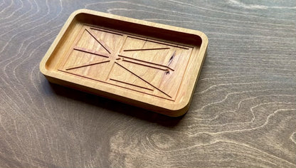 Newfoundland and Labrador Flag Hardwood Catchall Tray | Maple | Cherry | Walnut | St John's | Canada | Keepsake | Wooden