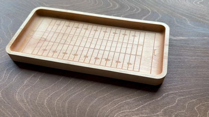 American Football Field Shape Hardwood Catchall Tray | Personalized | Logo | Maple | Cherry | Walnut