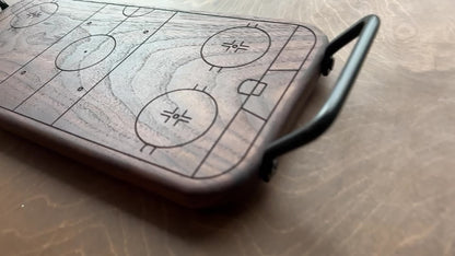 Hockey Rink Shape Charcuterie Board | Cutting Board | Serving Cheese Board | Own Logo | Maple | Cherry | Walnut | Custom | Personalized