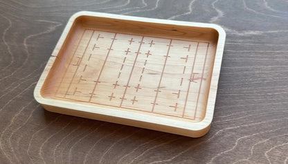 Rugby Union Pitch Shape Hardwood Catchall Tray | Trivet | Serving Board | Charcuterie | Personalized | Maple | Cherry | Walnut | Logo