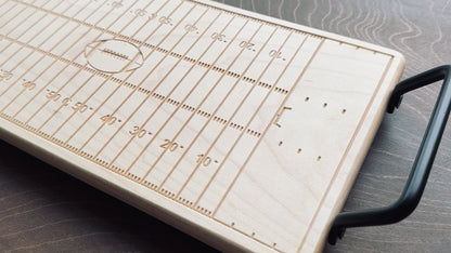 Canadian Football Field Charcuterie Board | Cutting Board | Serving Cheese Board | Own Logo | Maple | Cherry | Walnut | Custom | Personalized