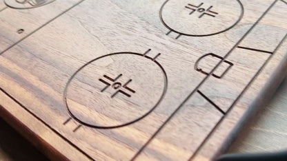 Hockey Rink Shape Charcuterie Board | Cutting Board | Serving Cheese Board | Own Logo | Maple | Cherry | Walnut | Custom | Personalized