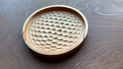 Golf Ball Shape Hardwood Tray | Maple | Cherry | Walnut | Catchall Tray | Wood Sign